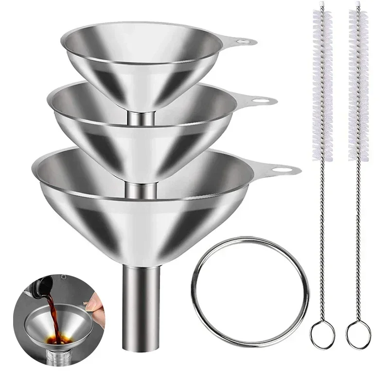 Kitchen Gadgets Small - Ensemble d'entonnoirs de cuisine en acier