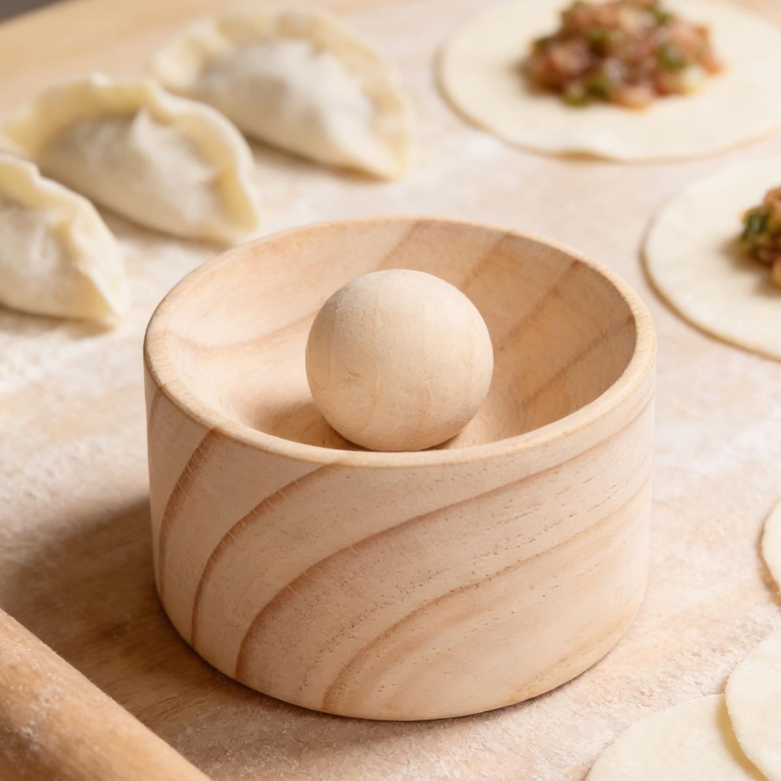 Kitchen Gadgets Dumpling Maker - Machine à raviolis manuelle en bois