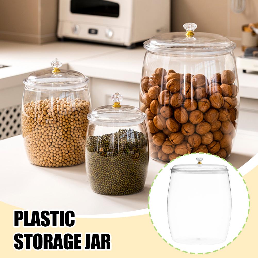 Food Storage Containers - Grand bocal transparent en plastique scellé