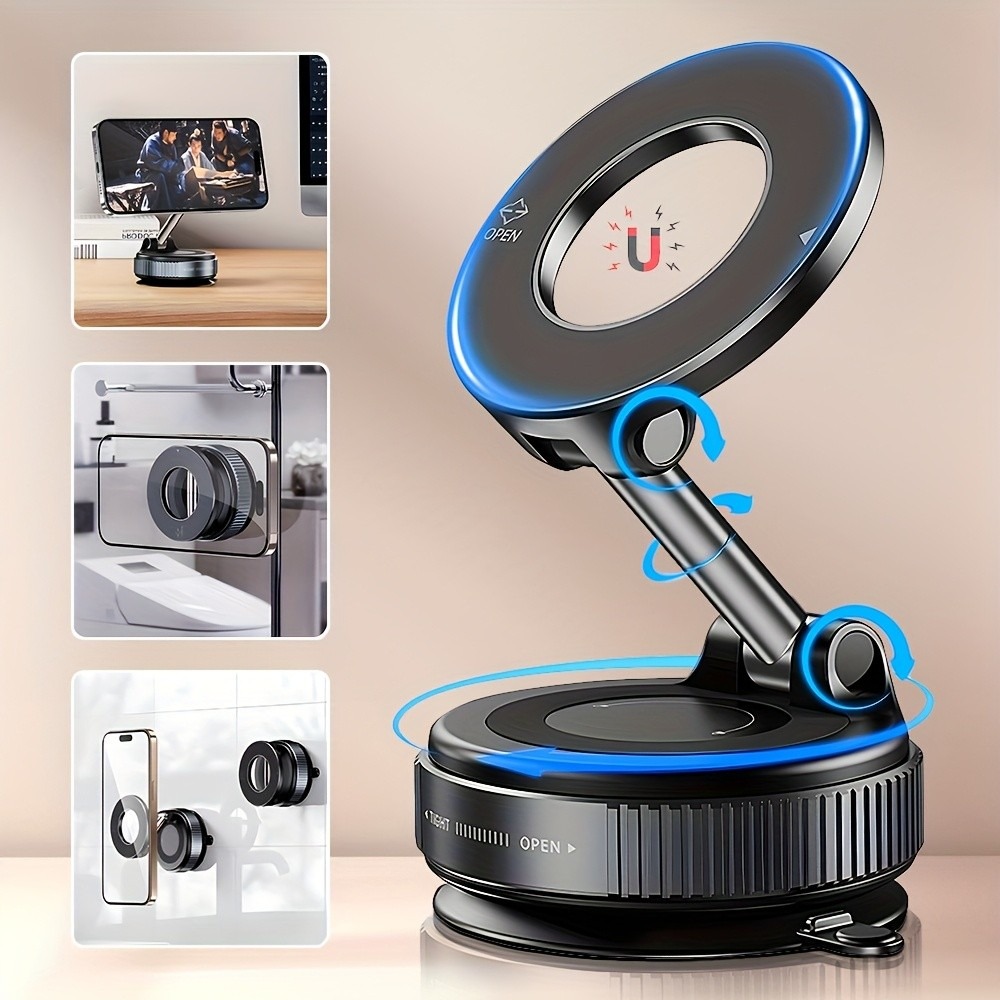 Kitchen Gadgets Recipes - Support de téléphone magnétique à ventouse,