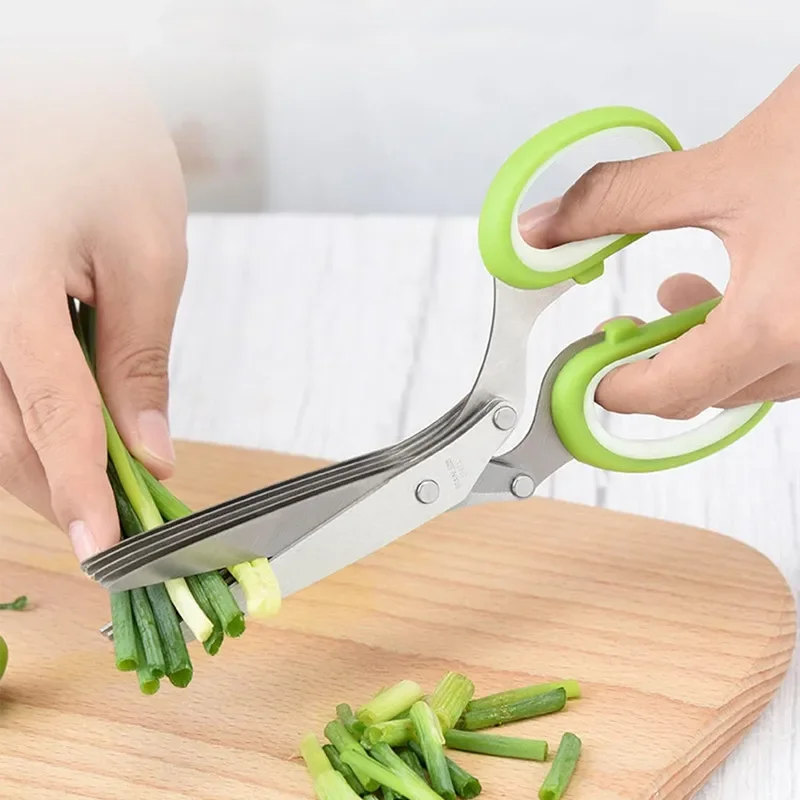 Ciseaux à herbes en acier inox - Herb Scissors 5 Blade avis et prix
