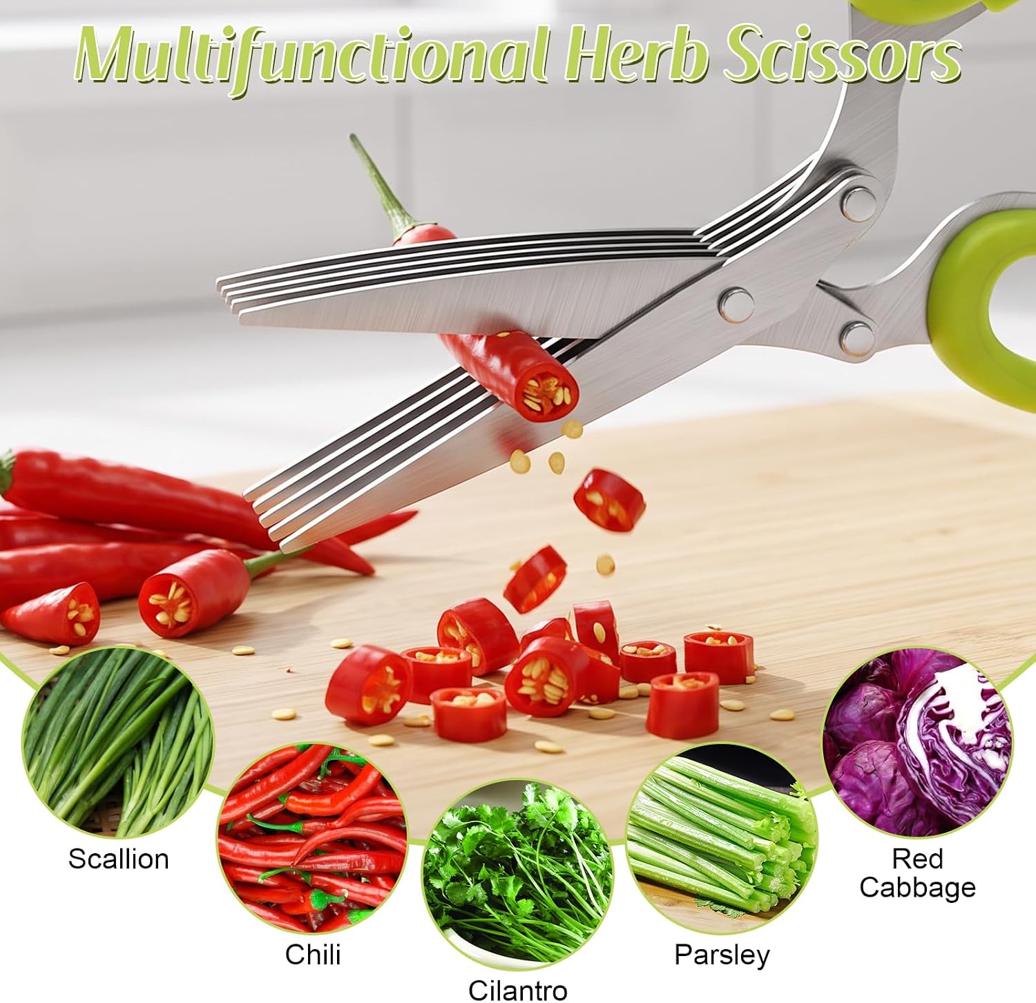 Ciseaux à herbes 2027 avec 5 l - Herb Scissors 5 Blade avis et prix